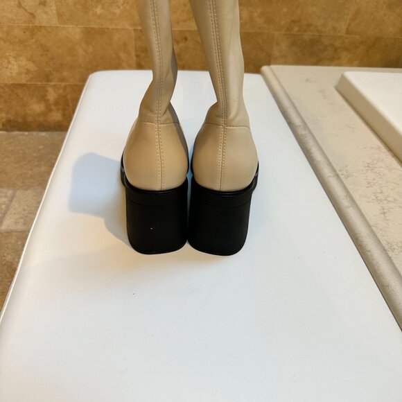 Call It Spring | Steffanie Faux-Leather Calf-Length Platform Boots - Size 9 - Picture 3 of 12